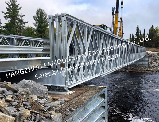 CHINA Puente de acero galvanizado prefabricado portátil, protección contra la corrosión larga a largo plazo del puente del palmo proveedor